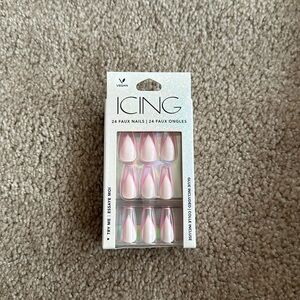 Cute nails in the brand icing